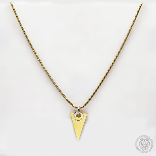 Golden Triangle Arrow Pendant