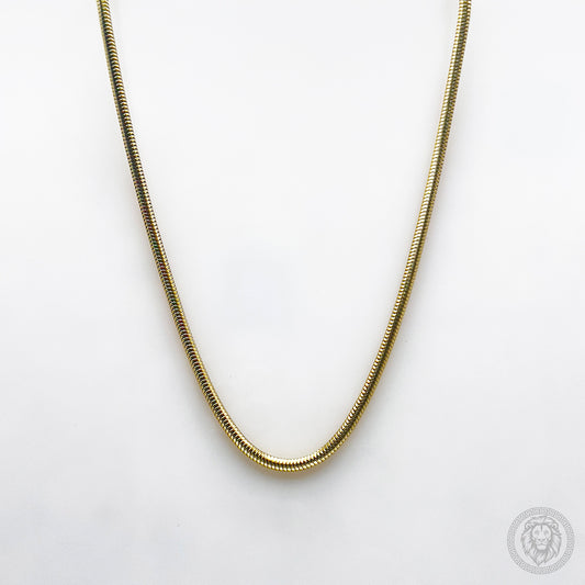 Golden Round Snake Chain 3mm