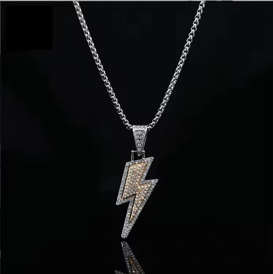 Limited Edition Iced Bolt Pendant